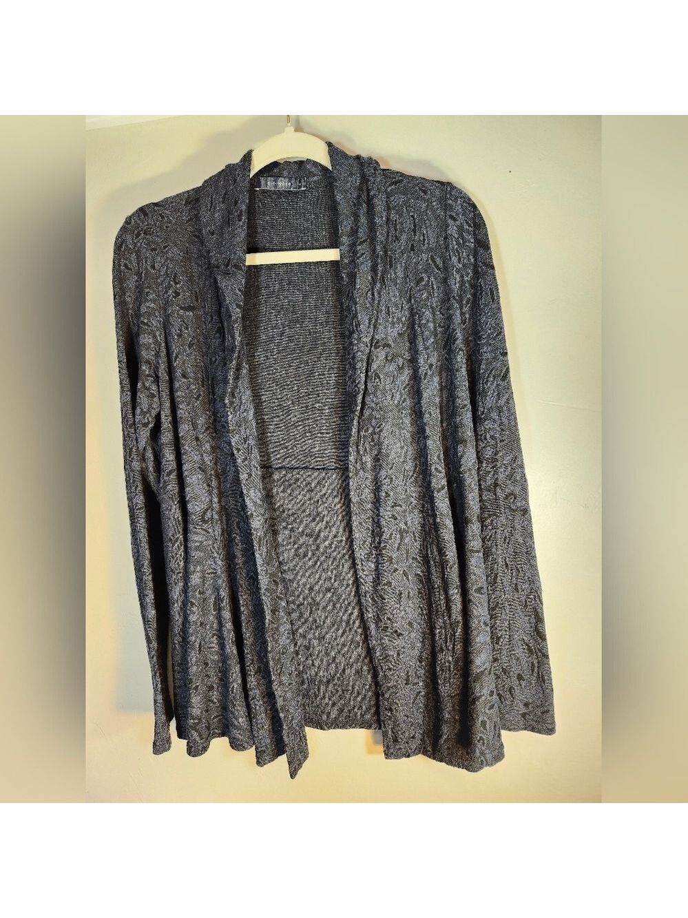Cut Loose Blue,grey Open Cardigan Sweater Sz L